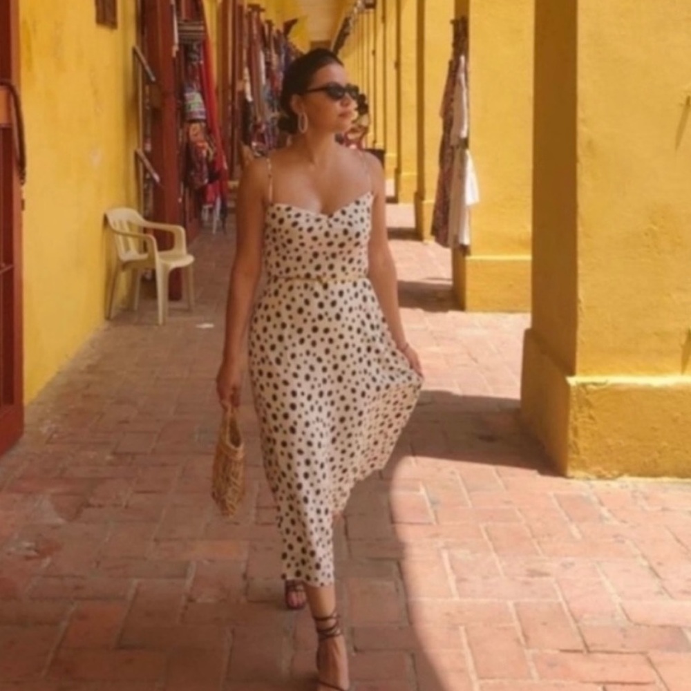 Reformation Odele Dress in Ink Blot size 0 like new!! - Picture 2 of 16